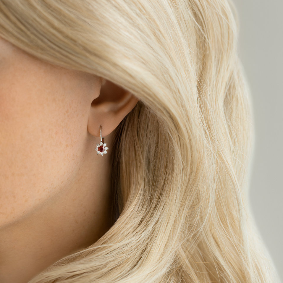 Náušnice so smaragdom a diamantmi Celestial Romance