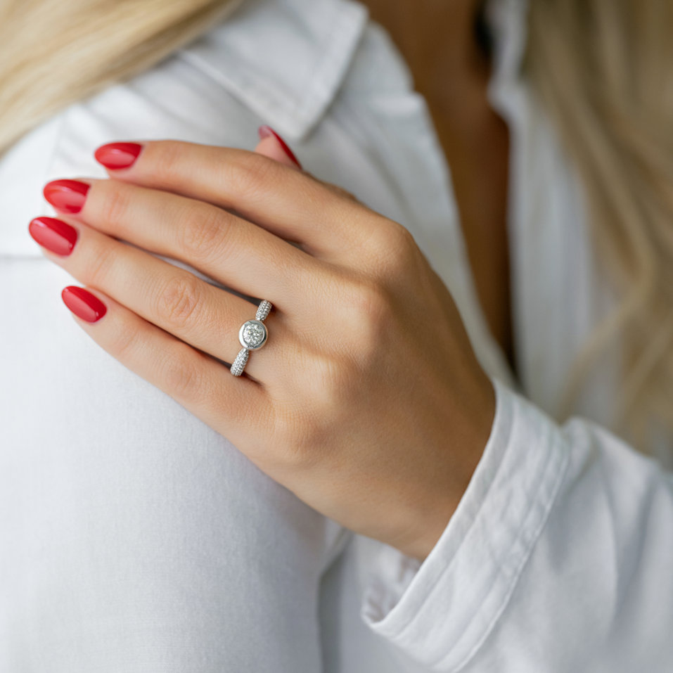 Prsteň s diamantmi Miracle Ray