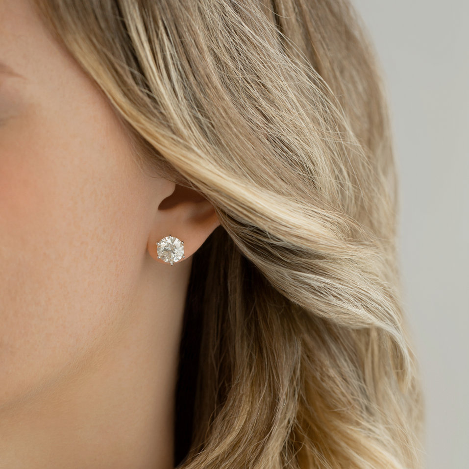 Náušnice s diamantom Vesper Romance