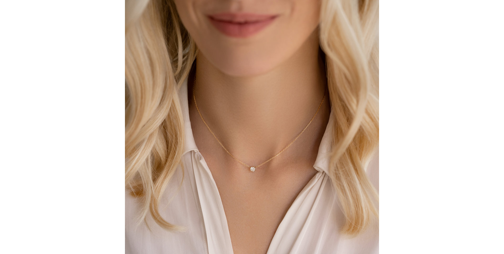 Náhrdelník s diamantom Essential Drop