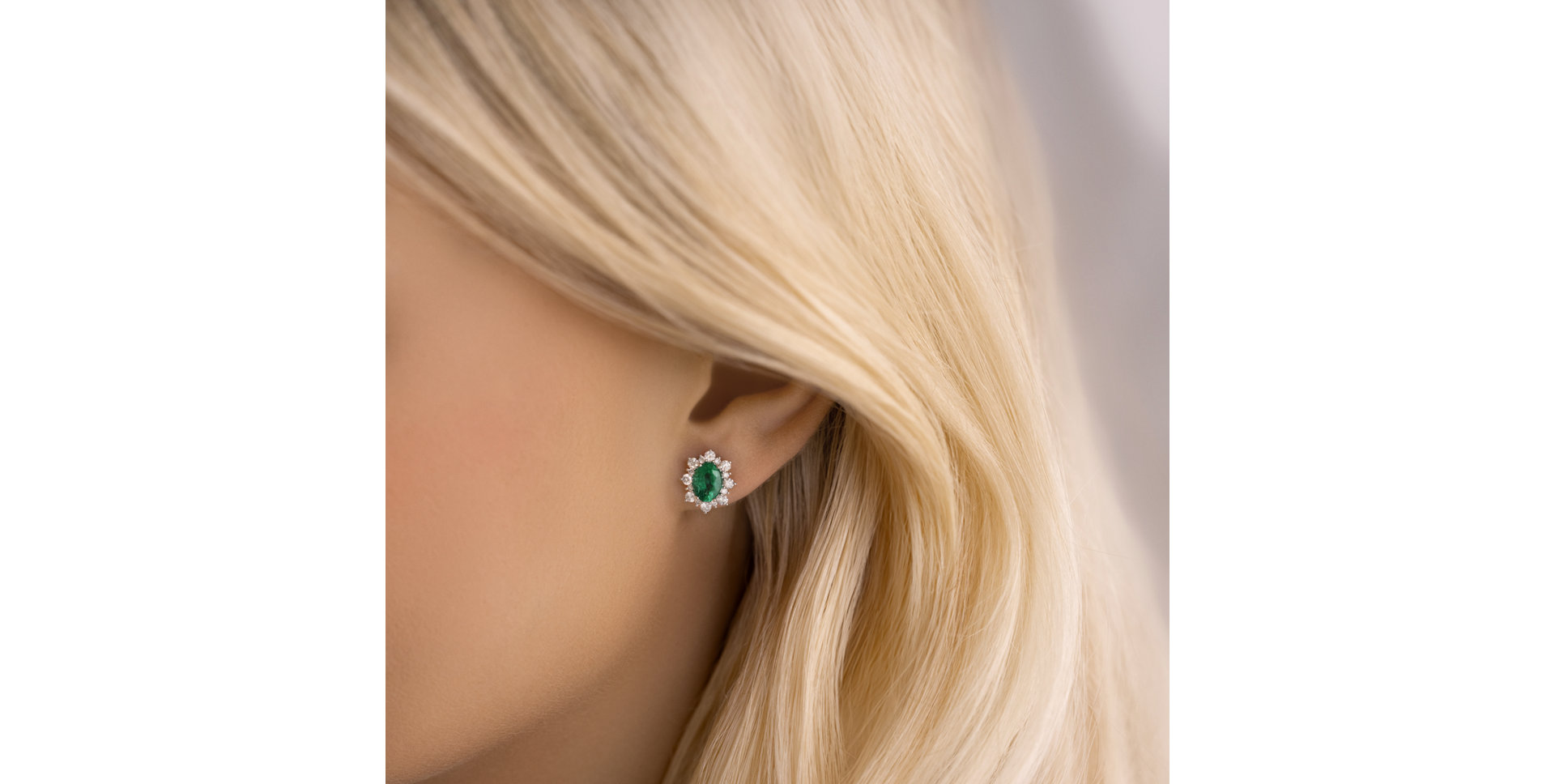 Náušnice s zafírom a diamantmi Royal Aurora