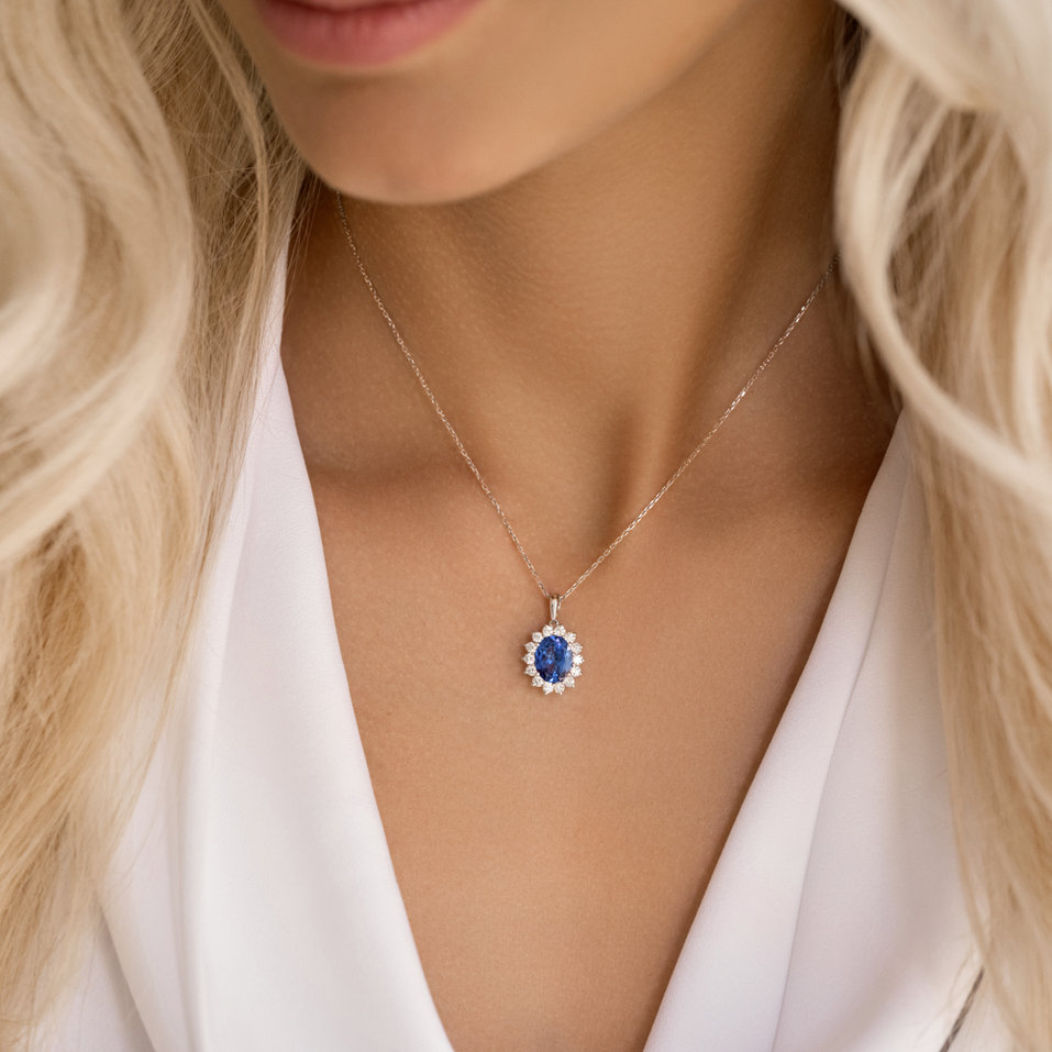 Přívěsok so smaragdom a diamantmi Princess Sparkle