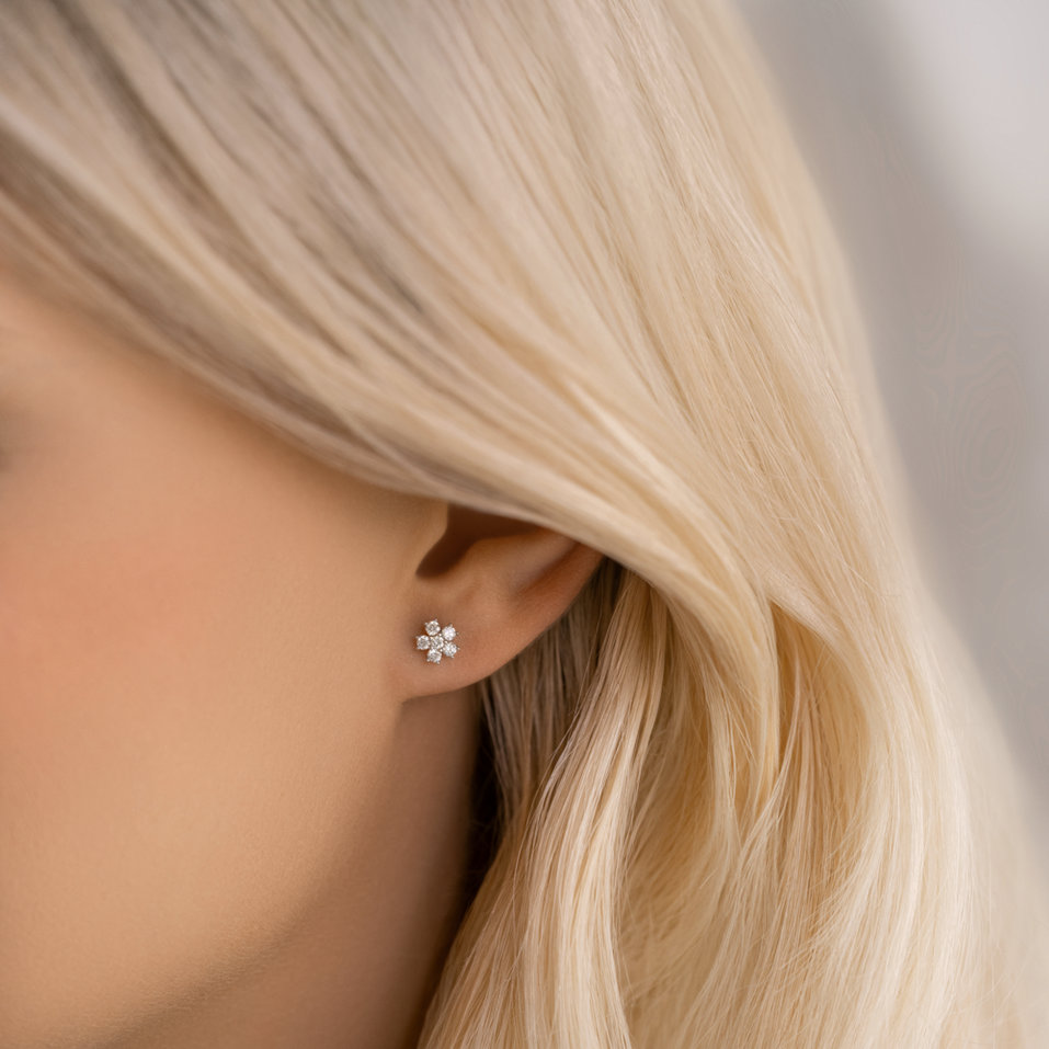 Náušnice s diamantmi Sparkless