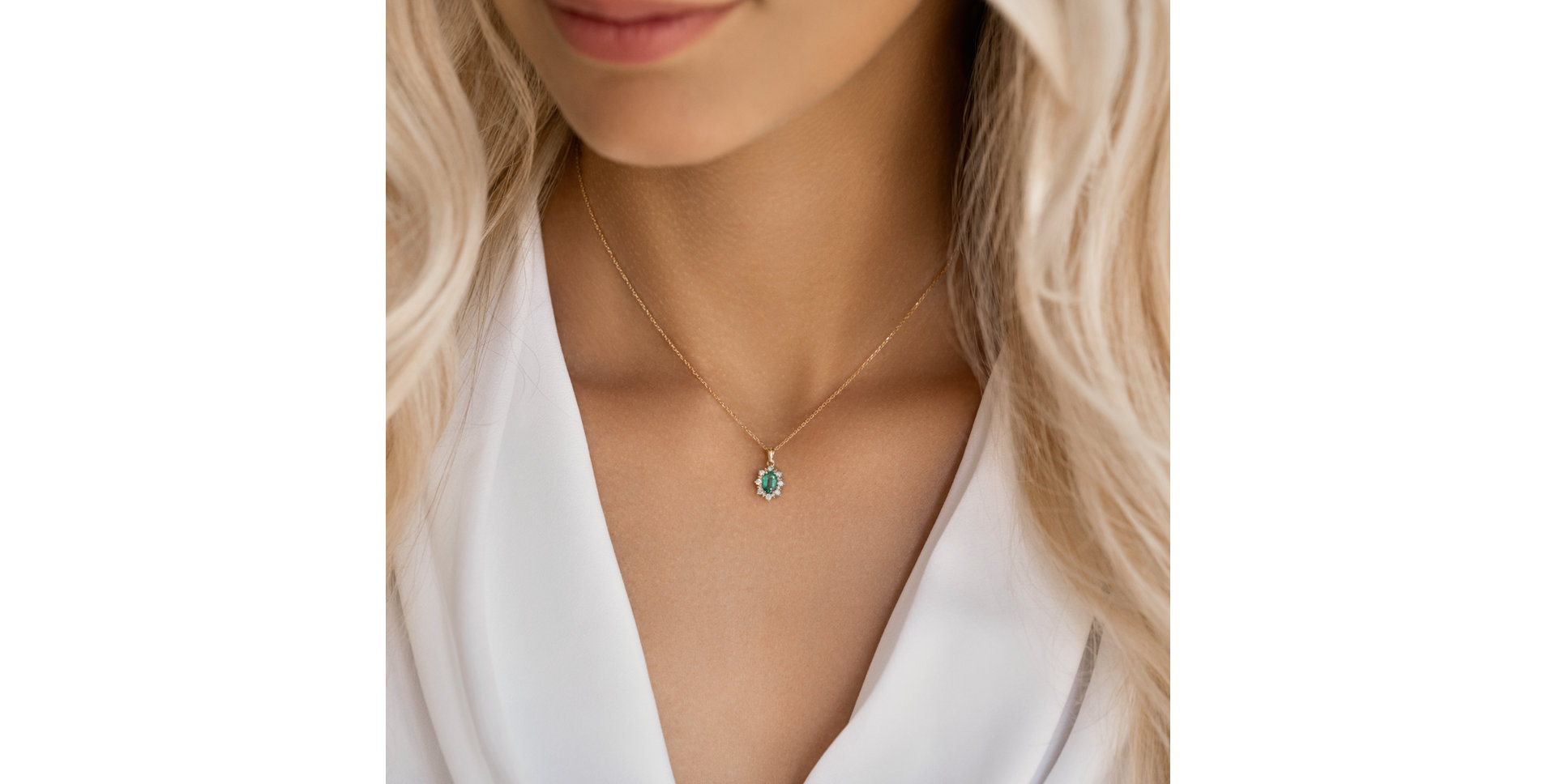 Přívěsok so zafírom a diamantmi Royal Aurora