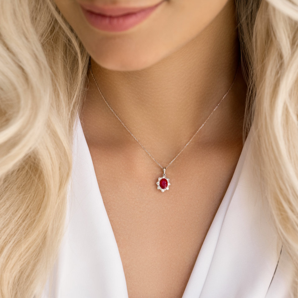 Přívěsok so smaragdom a diamantmi Royal Aurora