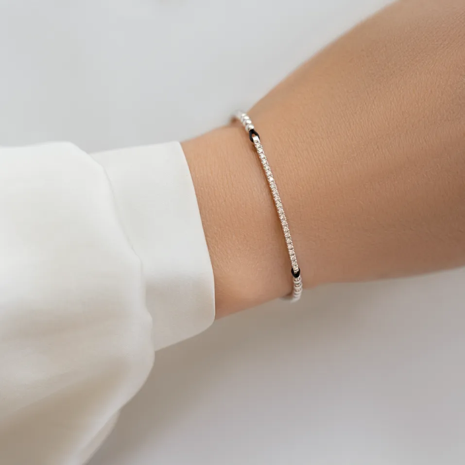 Náramok s diamantmi Shamballa