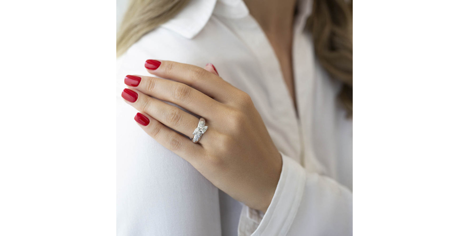 Prsteň s diamantmi Sparkling Rain