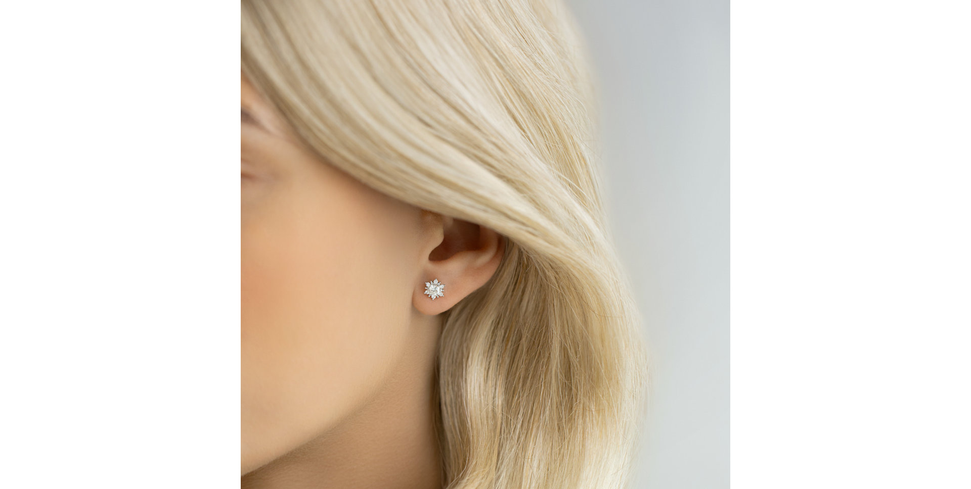 Náušnice s diamantmi Winter Fairytale