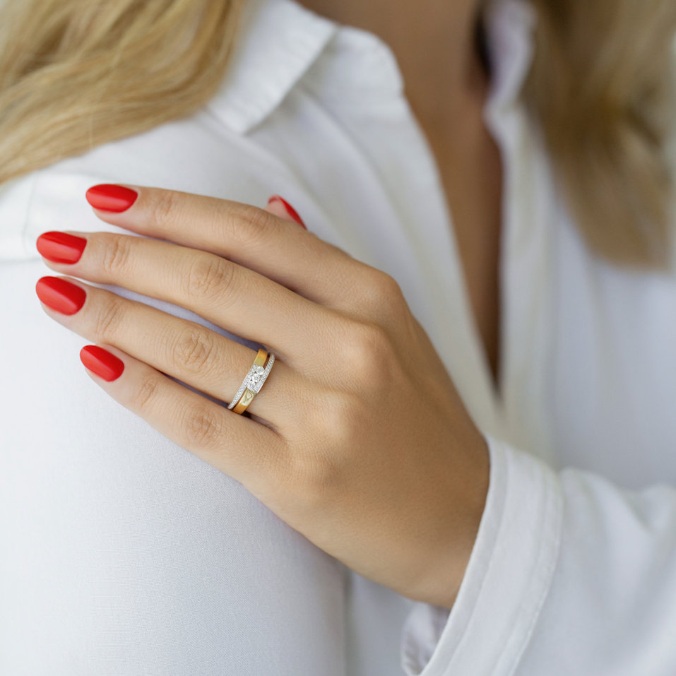 Prsteň s diamantmi Diamond Message