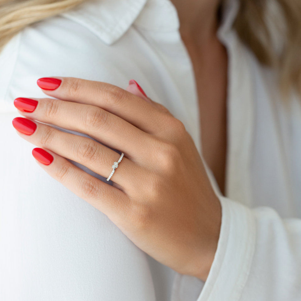 Prsteň s diamantmi Tenderness Feelings