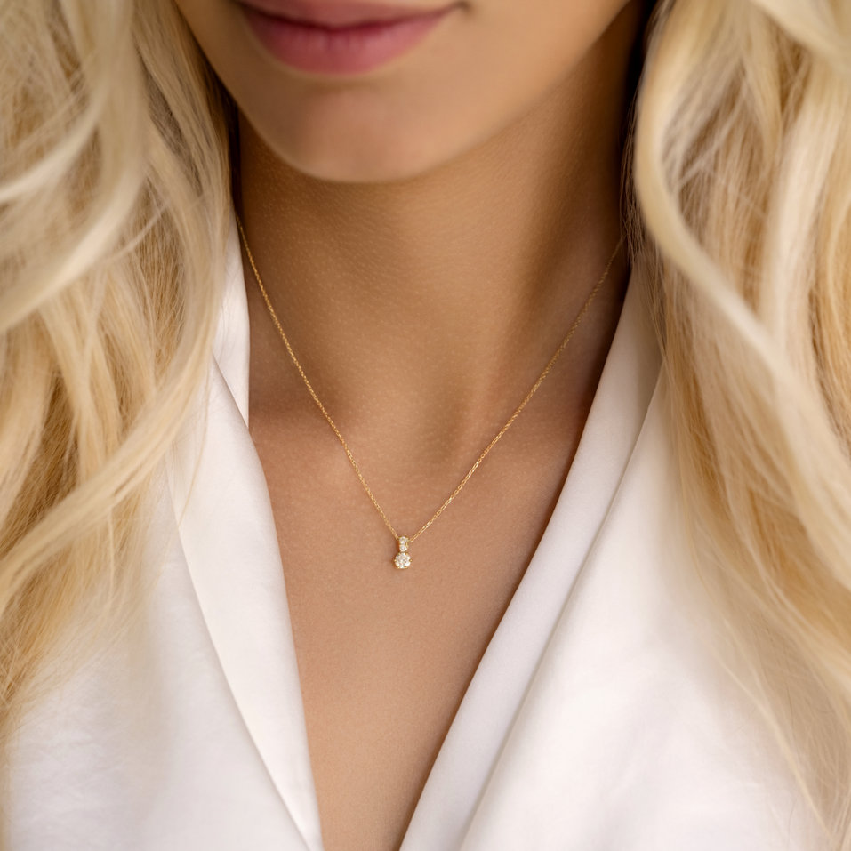 Přívěsok s diamantmi Essential Glow