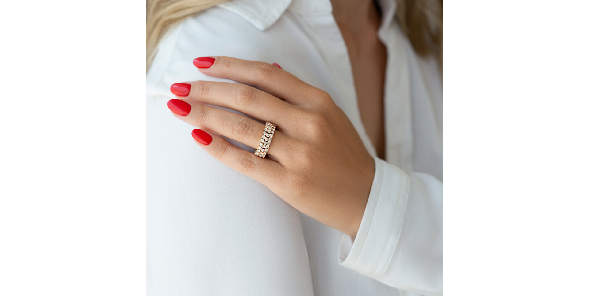 Prsteň s diamantmi Sparkling Skyline