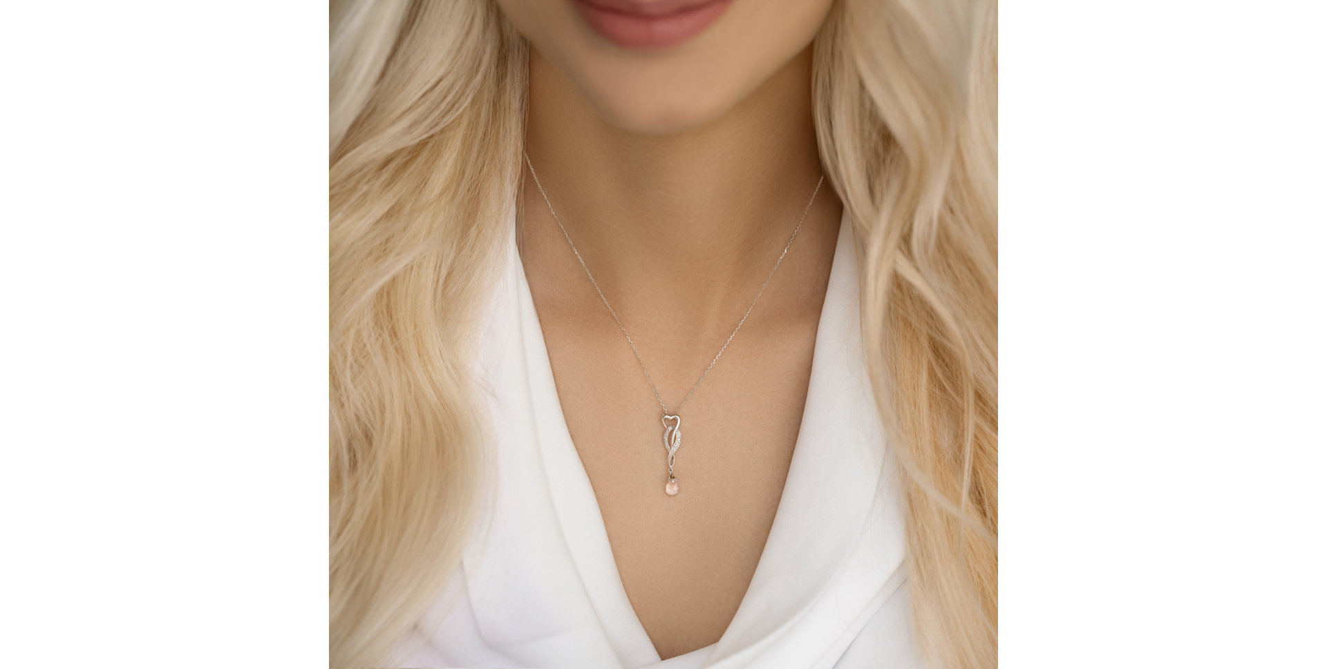 Přívěsok so zafírom a diamantmi Love Fairy