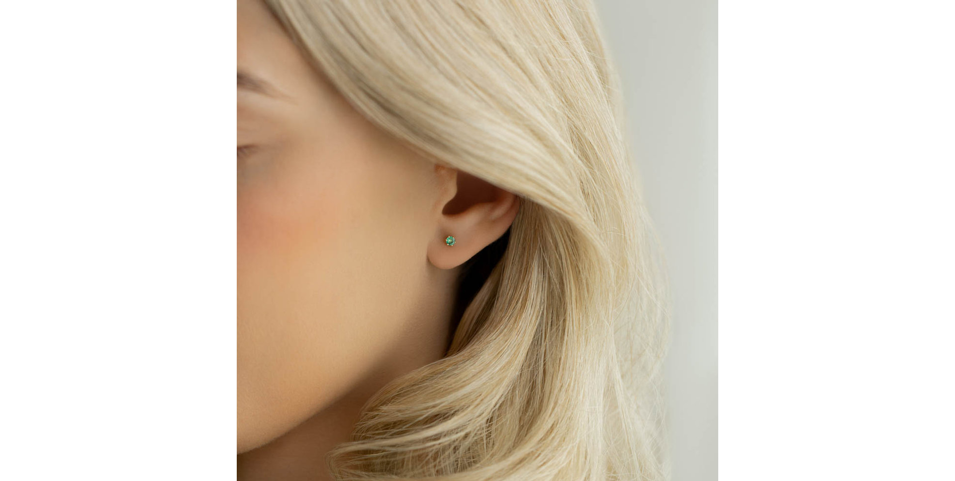 Náušnice so smaragdom Vesper Romance