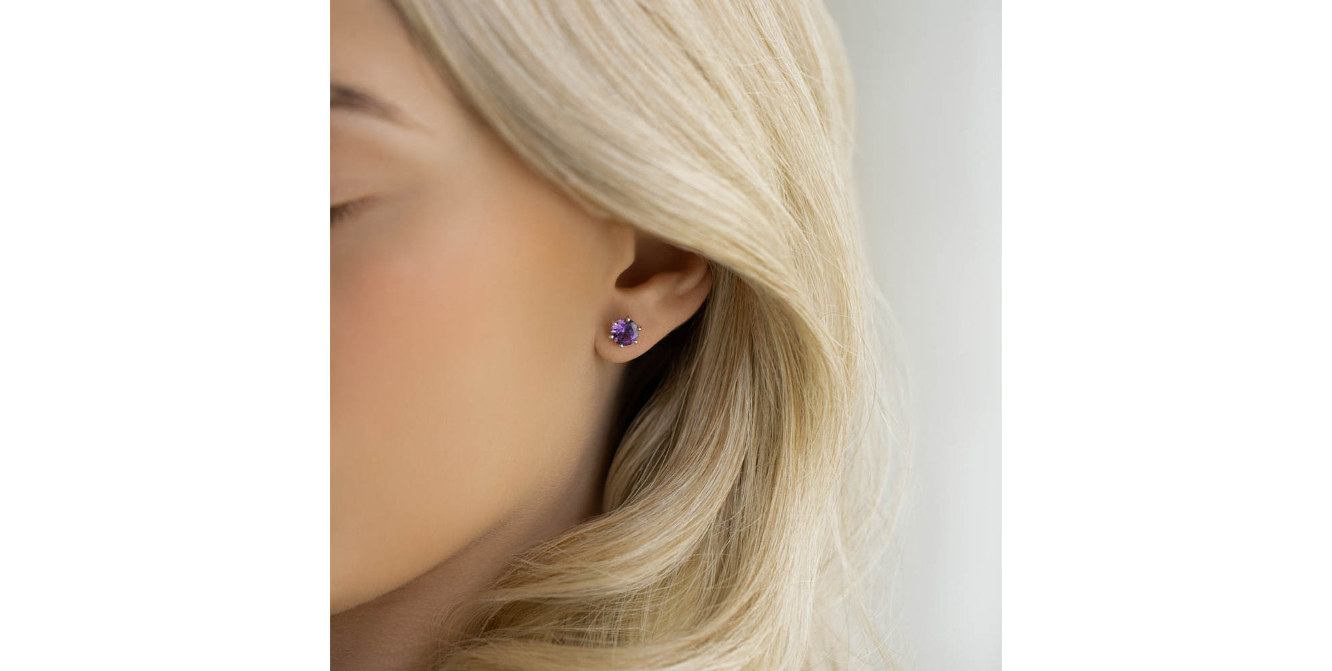 Náušnice s rubínom Vesper Romance