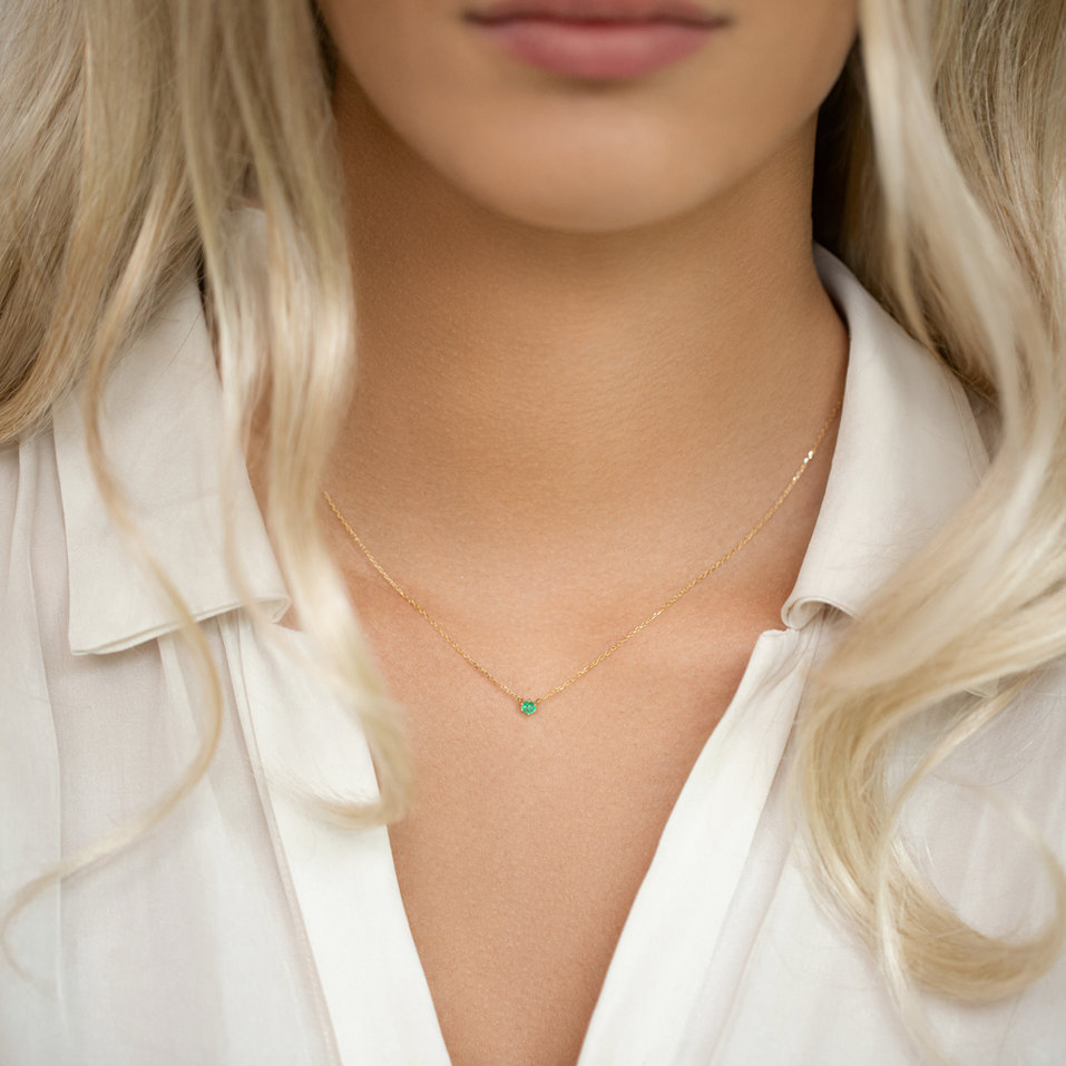 Náhrdelník s rubínom Essential Drop