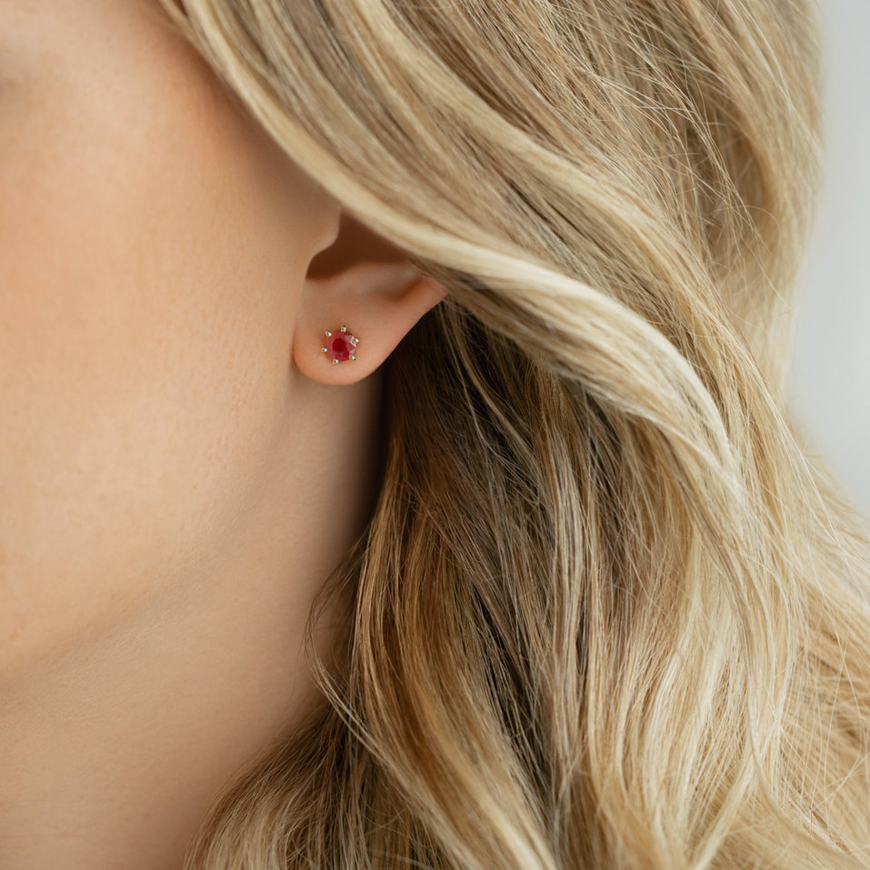 Náušnice so smaragdom Vesper Romance