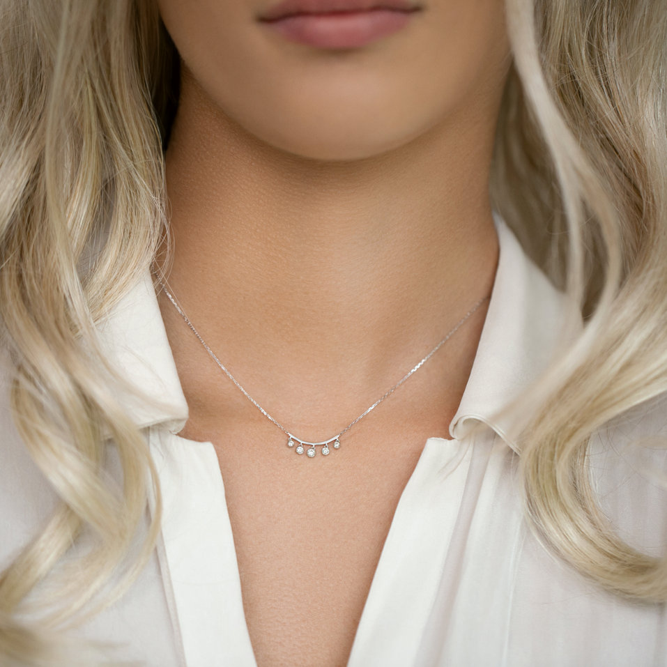 Náhrdelník s diamantmi Emotion