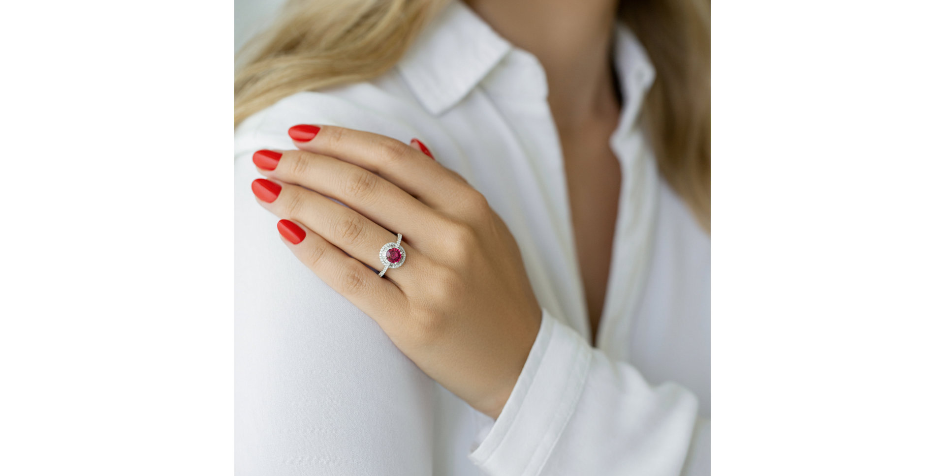 Prsteň s turmalínom a diamantmi Majestic Alana