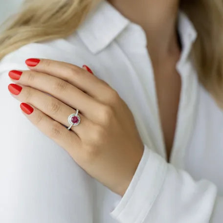 Prsteň s turmalínom a diamantmi Majestic Alana