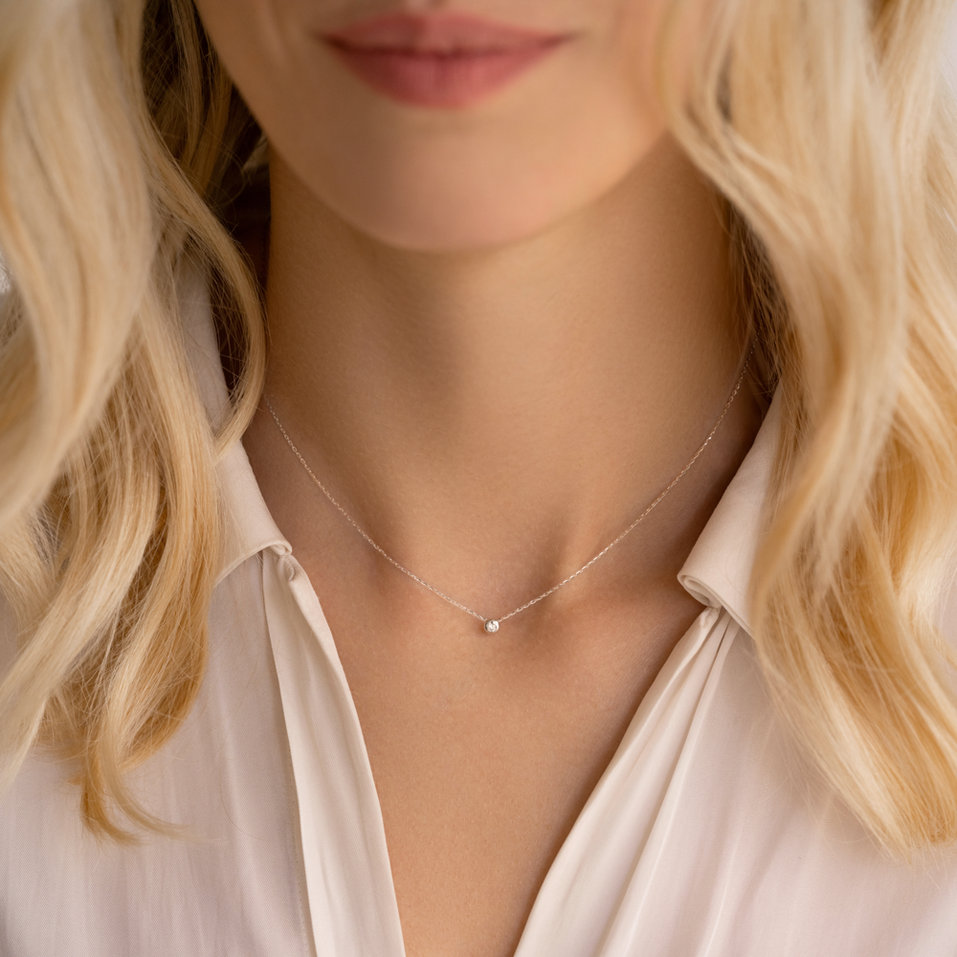 Náhrdelník s diamantom Secret Drop