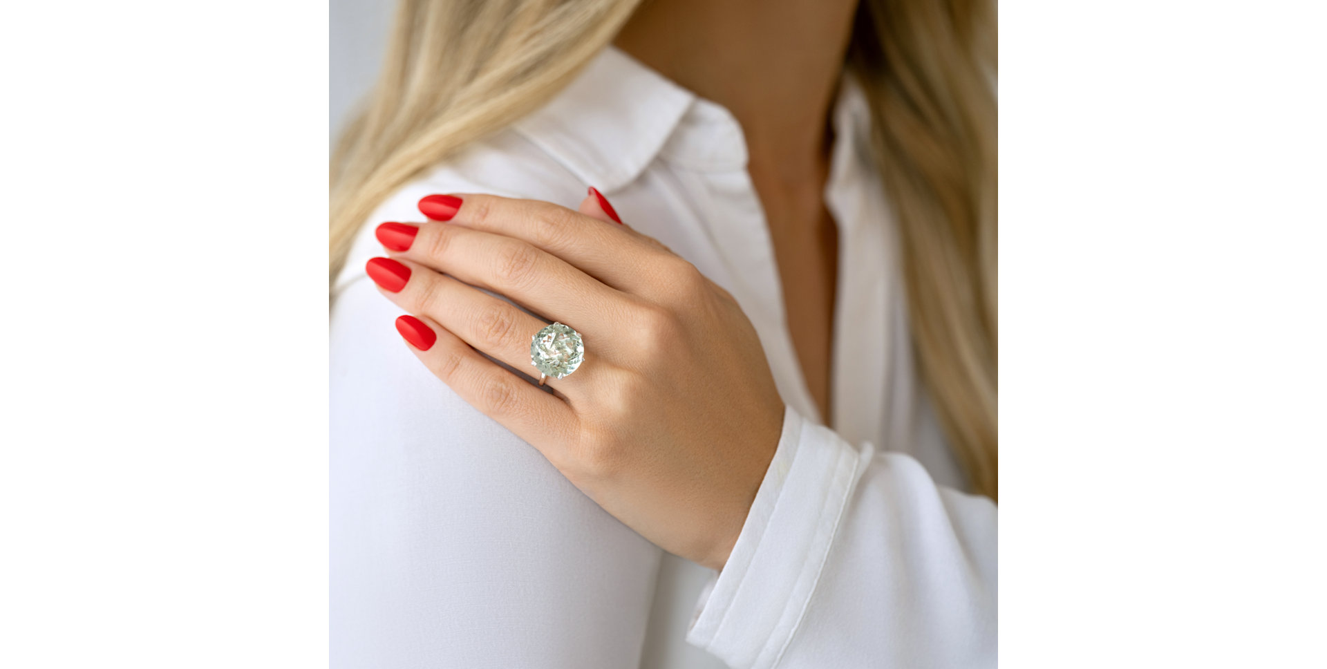 Prsteň s ametystom a diamantmi Audrielle