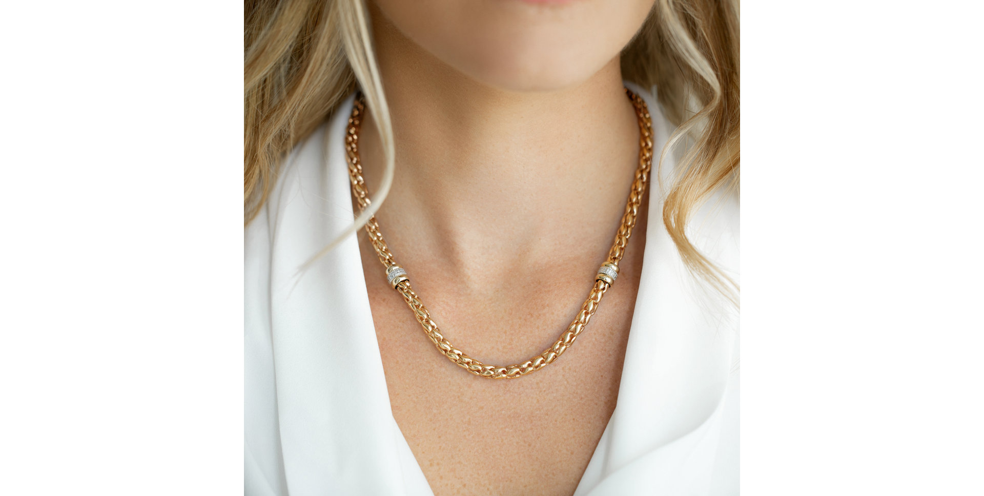 Náhrdelník s diamantmi Bridget