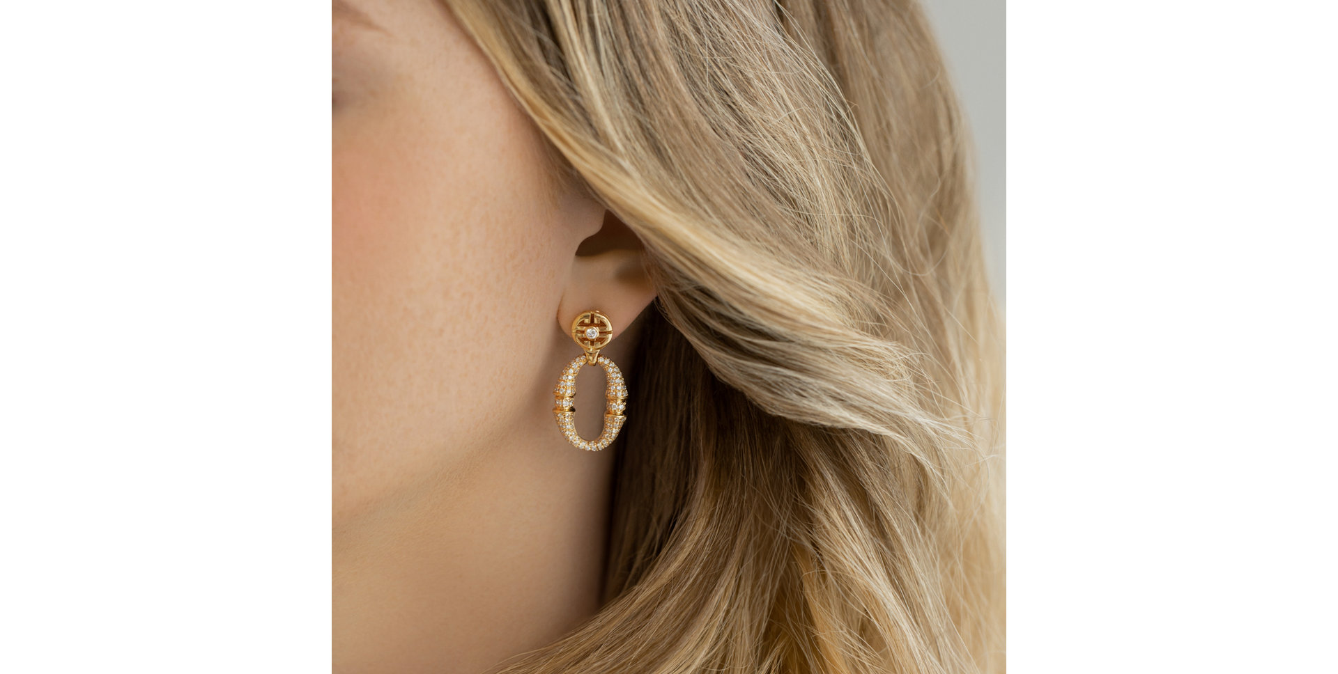 Náušnice s diamantmi Morpheus Ribbon