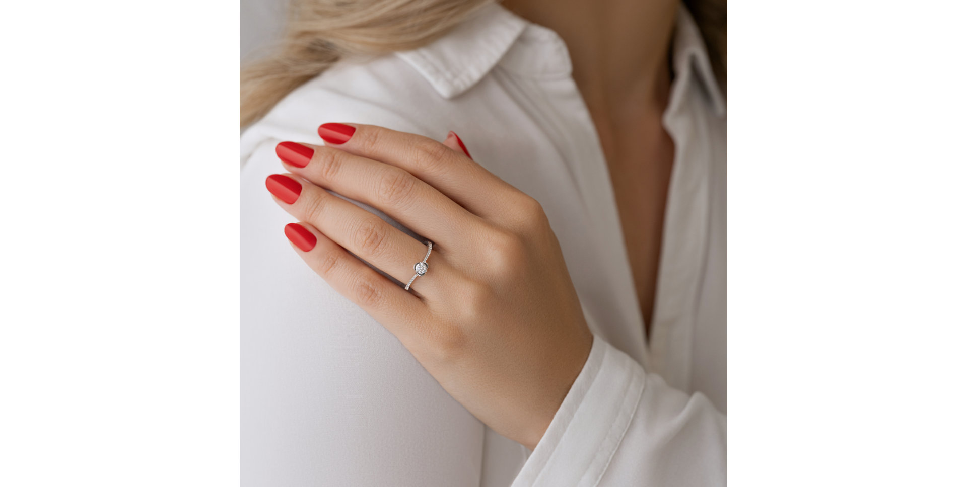 Prsteň s diamantmi Chatoyant Vision