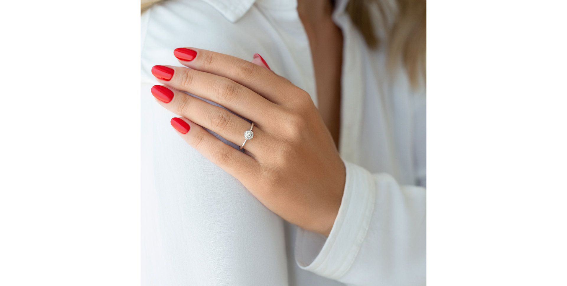 Prsteň s diamantmi Sun Highness