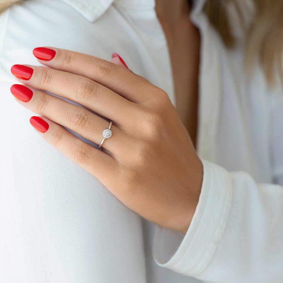 Prsteň s diamantmi Sun Highness