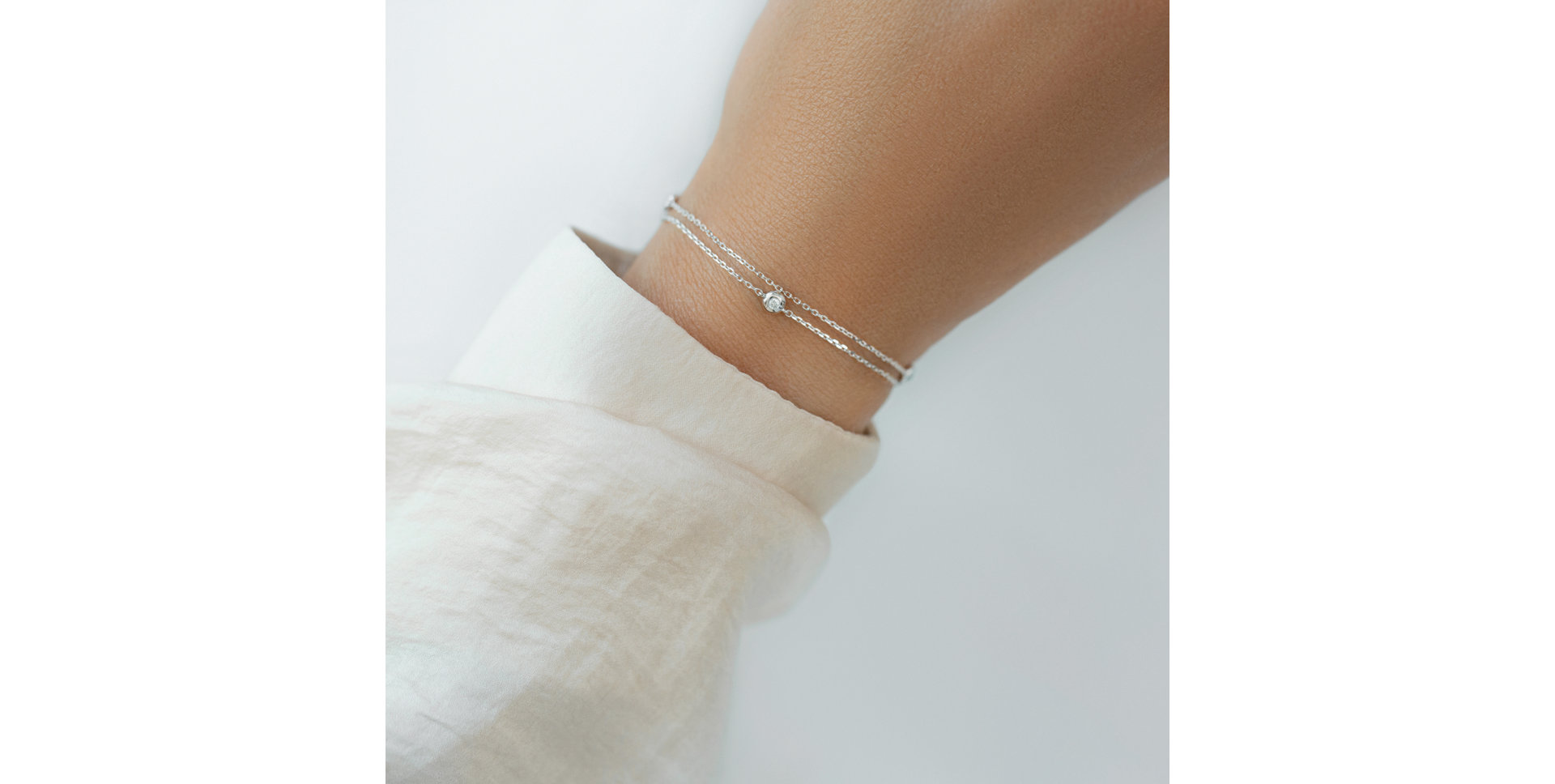 Náramok s diamantmi Triple Dots