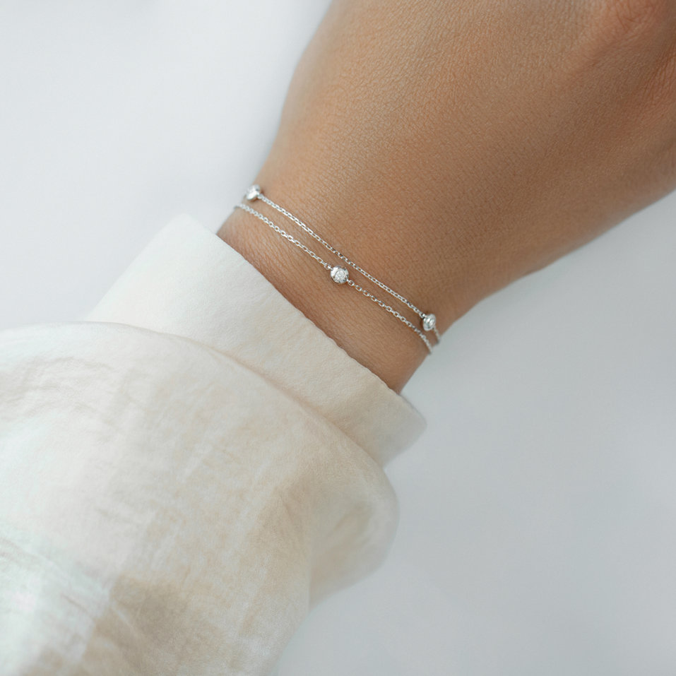 Náramok s diamantmi Five Dots