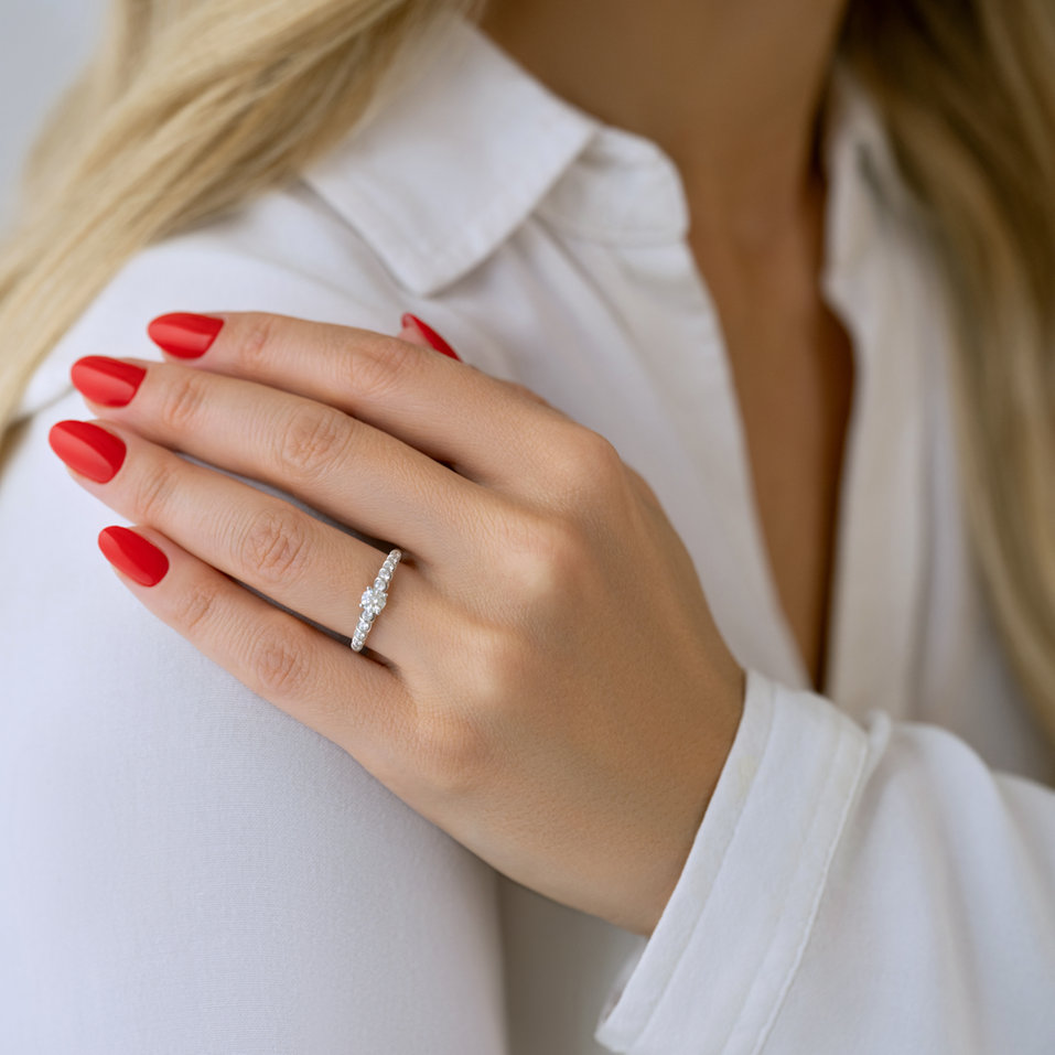 Prsteň s diamantmi Morelli