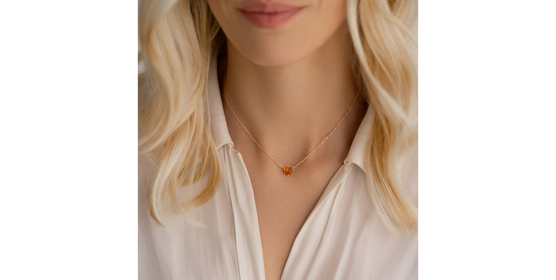 Náhrdelník s ametystom Essential Drop