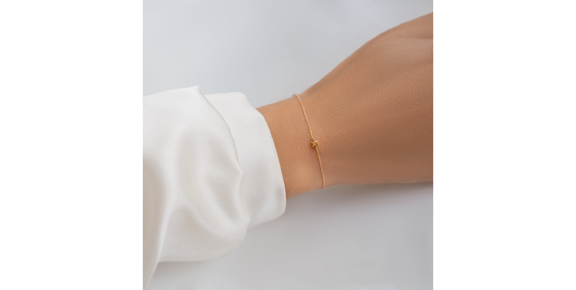 Náramok s oranžovým diamantom Essential Shine