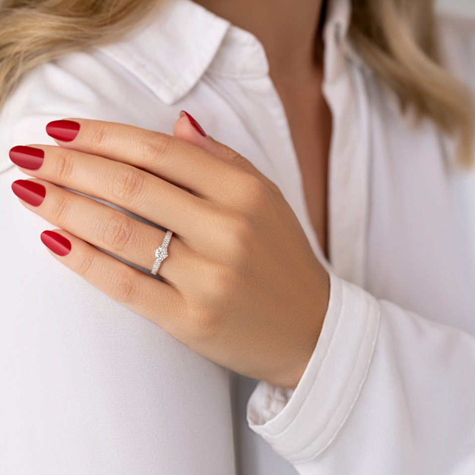 Prsteň s diamantmi Sparkling Romance