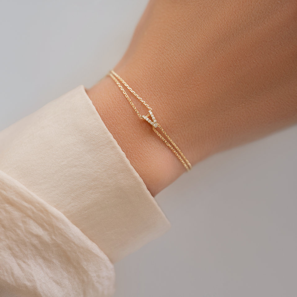 Náramok s diamantmi Magic Letter