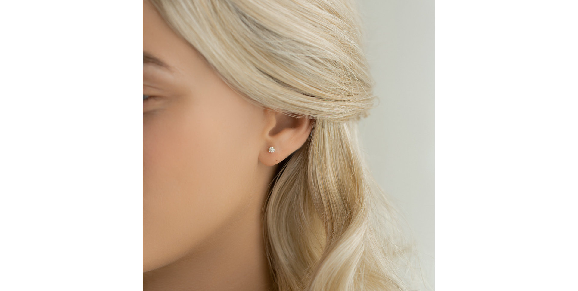 Náušnice s diamantom Vesper Romance