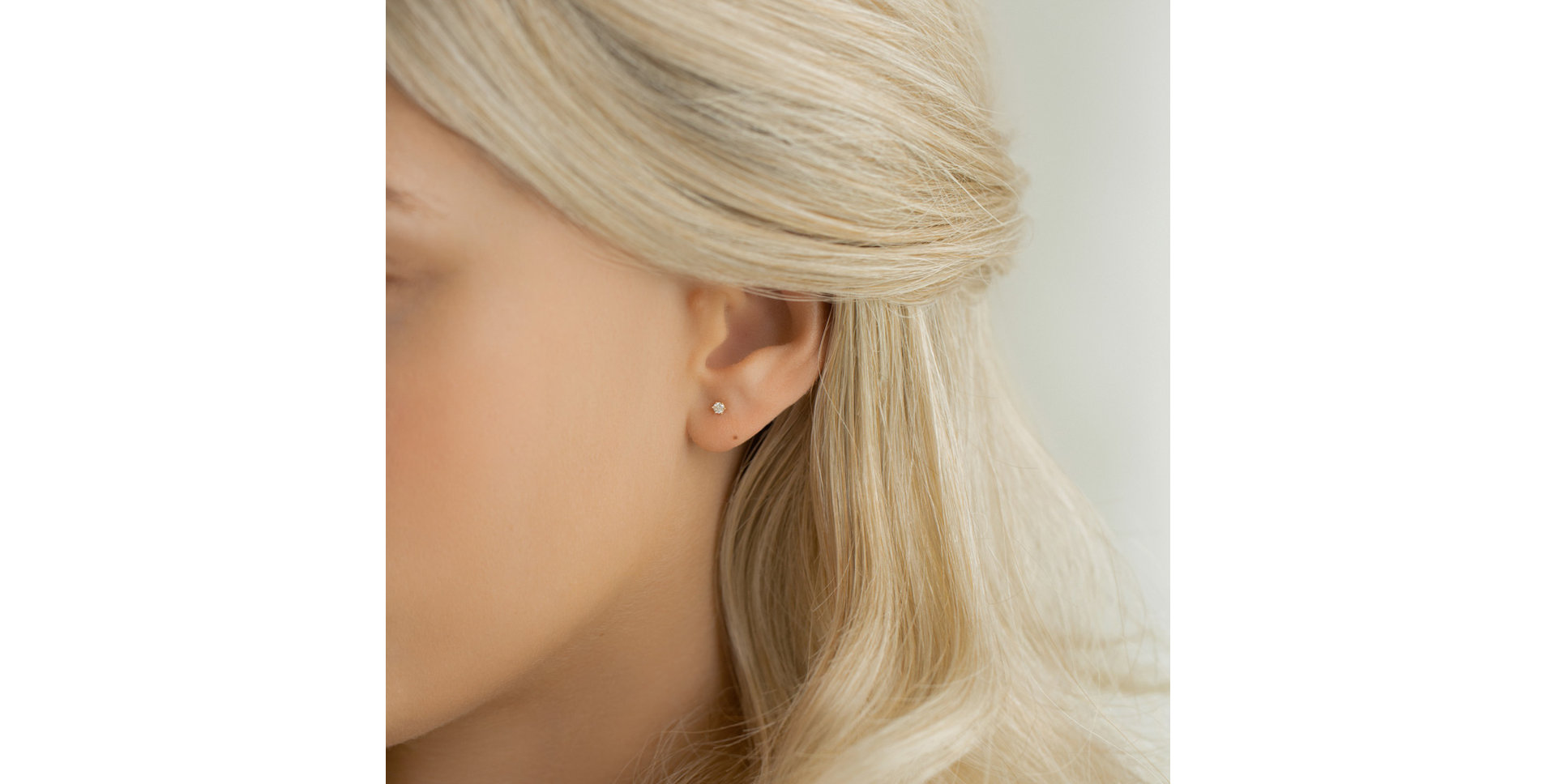 Náušnice s diamantom Vesper Romance