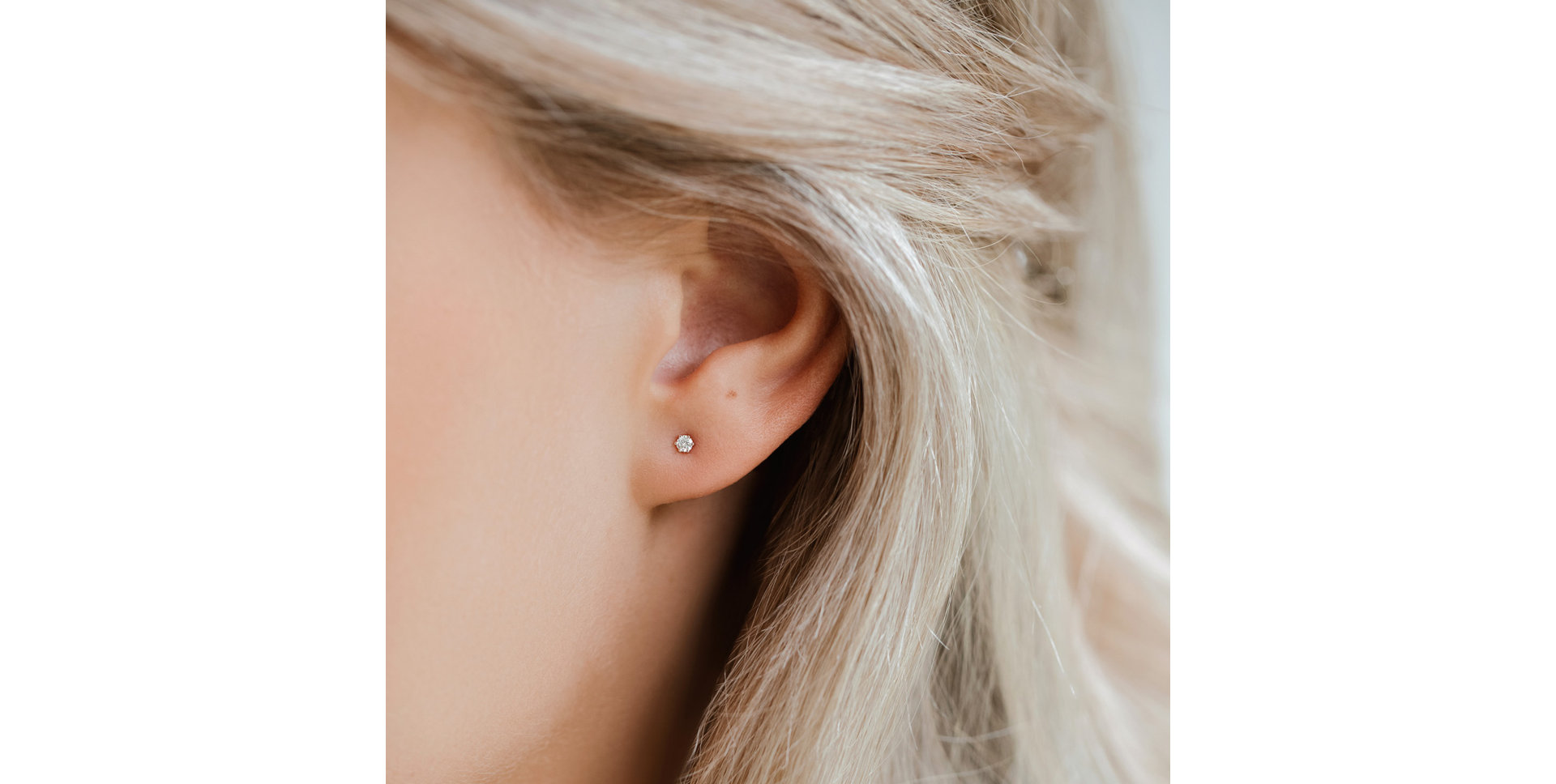 Náušnice s diamantom Vesper Romance