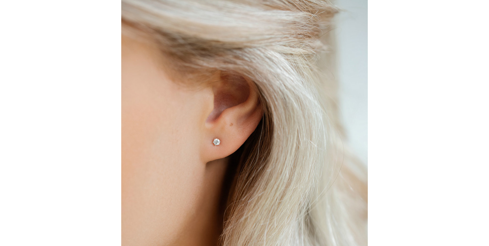 Náušnice s diamantom Vesper Romance