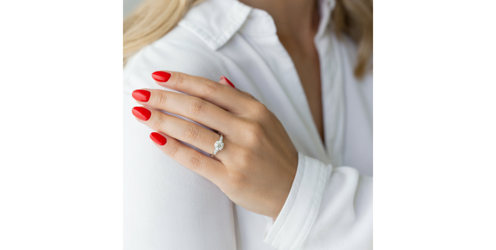 Prsteň 14kt biele zlato s diamantmi Prsteň ALO Ranger