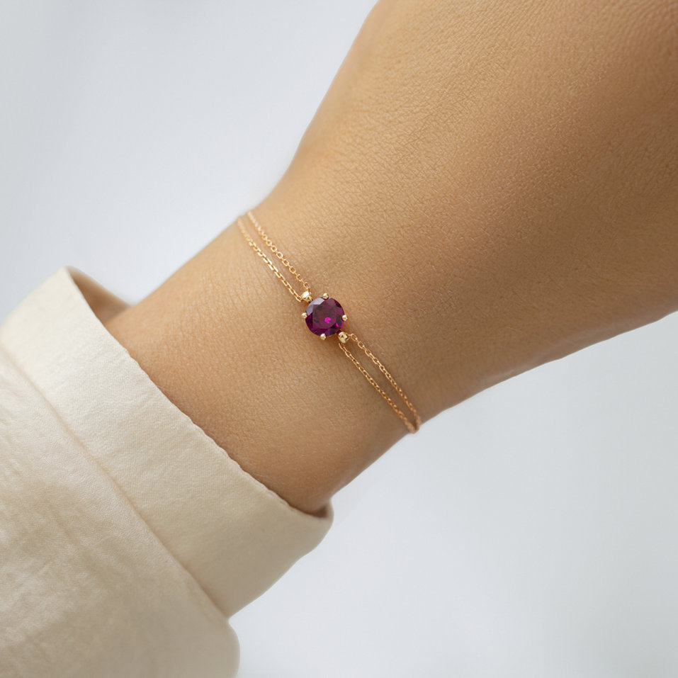 Náramok s rhodolitom Roneme