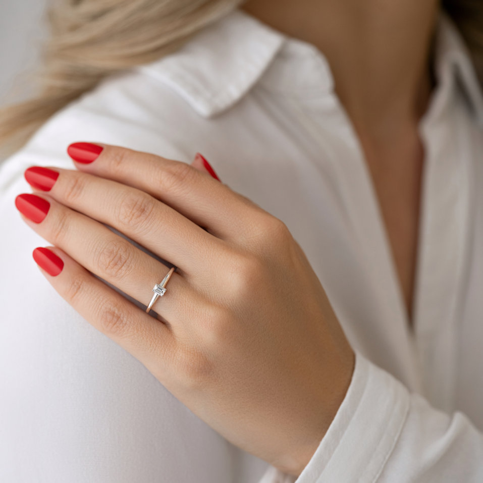 Prsteň s diamantom Gentle Deligh