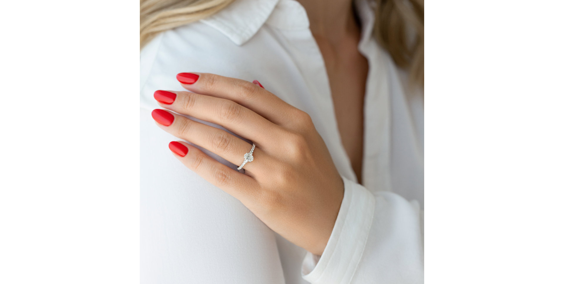 Prsteň s diamantmi Shimmering dazzle