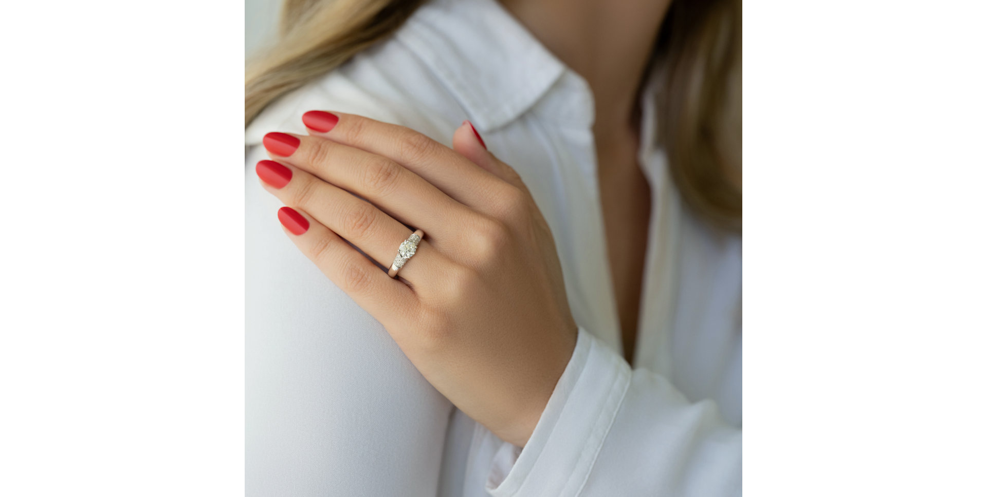 Prsteň s diamantmi The Icy Miracle