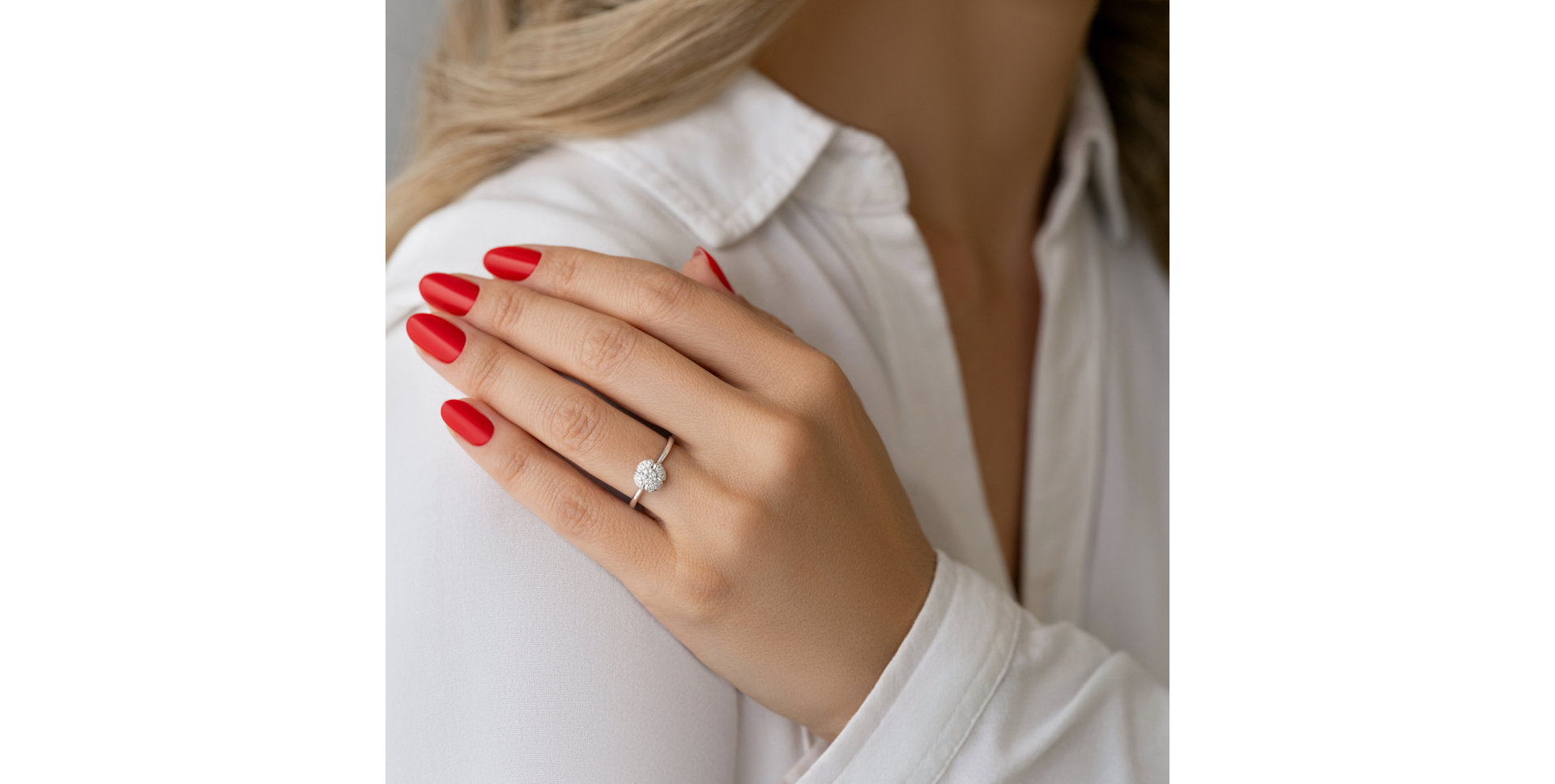 Prsteň s diamantmi Purity Petal