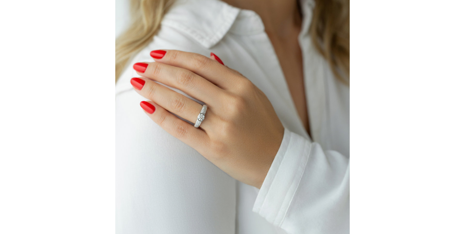 Prsteň s diamantmi Melissande