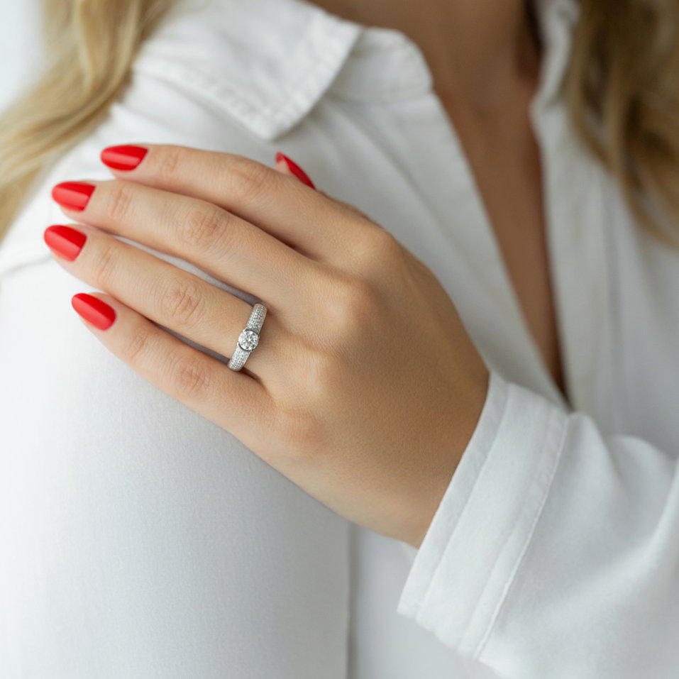 Prsteň s diamantmi Melissande